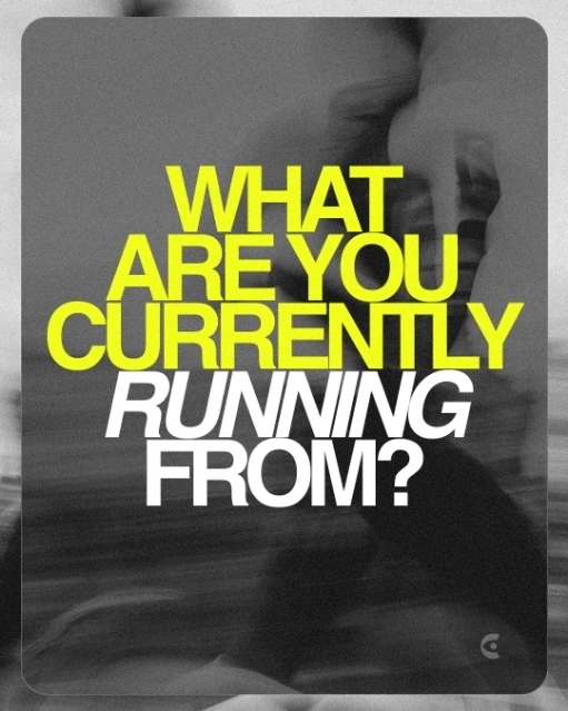 Instagram post by Mark Neal: What are you currently running from?